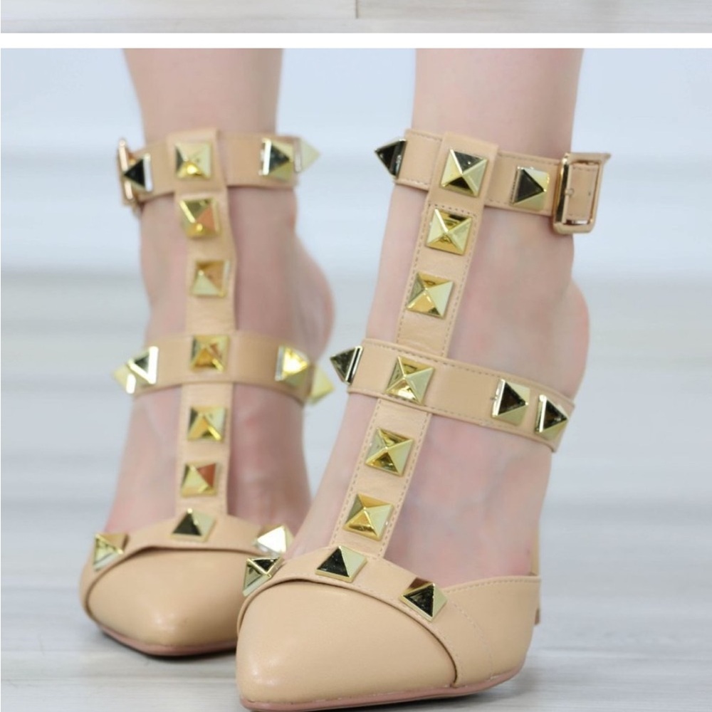 Studded heels